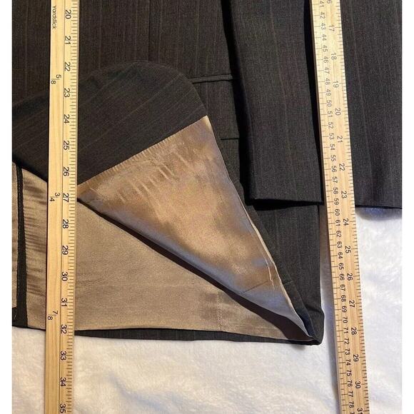 Jos A Bank 48R Gray Blue Red Pinstripe Blazer Casual Sport Coat Jacket Repair - Picture 15 of 16